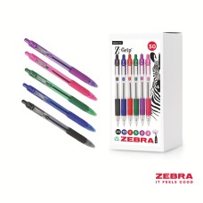 Z-Grip Retractable Ballpoint Pen Assorted Ink 50 Pack