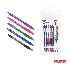 Z-Grip Smooth Retractable Ballpoint Pen Assorted Ink Box of 50