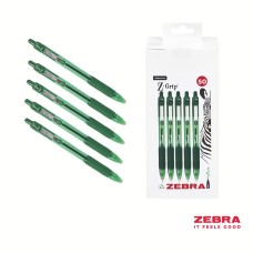 Z-Grip Smooth Retractable Ballpoint Pen Green Ink Box of 50