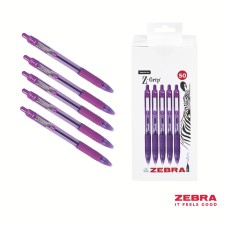 Z-Grip Smooth Retractable Ballpoint Pen Violet Ink Box of 50
