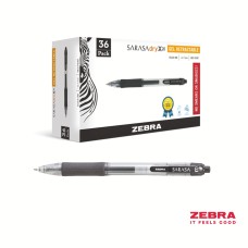 SARASA Gel Retractable Rollerball 0.7mm Pen Black Ink Pack 36