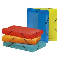 Exacompta Linicolor Filing Box PP 40mm Spine A4 - Pack of 11 Assorted