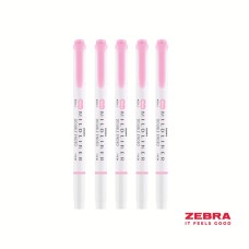 MILDLINER Double Ended Fluorescent Pink Box Highlighter 10