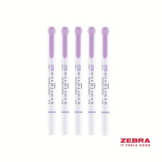 MILDLINER Double Ended Cool & Refined Highlighter Violet Box 10
