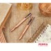 Z-Grip Rose Gold Ballpoint Barrel 4 Colour Pen Ink Box 10
