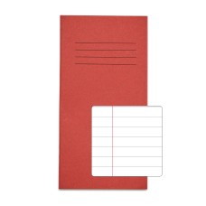 RHINO 8 x 4 Exercise Book 32 Page, Red, F12 (Pack of 10)
