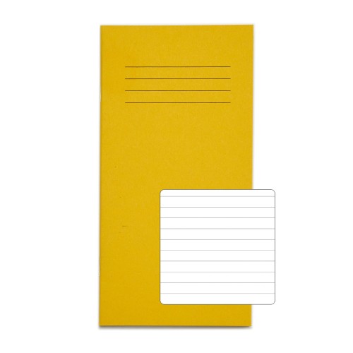 RHINO 8 x 4 Exercise Book 32 Page, Yellow, F8 (Pack of 10)