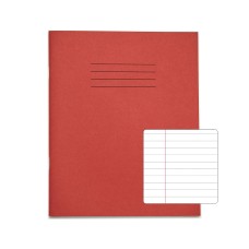 VEX362-15-0: RHINO 8 x 6.5 Exercise Book 120 Page  Red (Pack of 10)