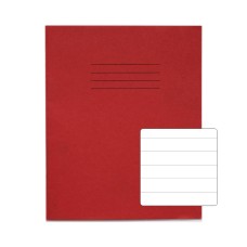 RHINO 8 x 6.5 Exercise Book 32 Page, Red, F15 (Pack of 10)