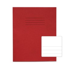 RHINO 8 x 6.5 Exercise Book 32 Page, Red, TB/F15 (Pack of 10)