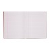 RHINO 8 x 6.5 Exercise Book 48 Page, Red, F6M (Pack of 10)