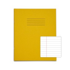 RHINO 8 x 6.5 Exercise Book 48 Page, Yellow, F8M (Pack of 10)