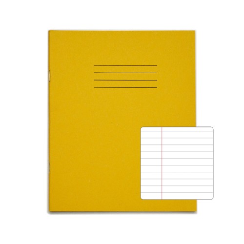 RHINO 8 x 6.5 Exercise Book 48 Page, Yellow, F8M (Pack of 100)