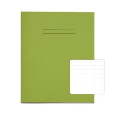 VEX544-222-0: RHINO 8 x 6.5 Exercise Book 80 Page Light Green  S10 (Pack of 10)