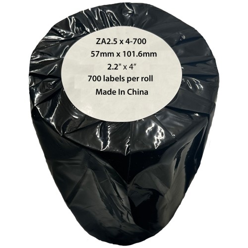 Compatible Zebra White Labels Roll 500 pcs (ZA2.25X4-700)