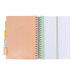 Pukka Pad B5 Study Book with 4 Coloured Dividers 3 Types of Paper Ruling and Revision Cards