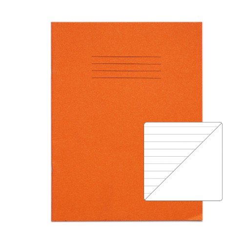 RHINO 9 x 7 Exercise Book 48 Page, Orange, F8/B (Pack of 100)