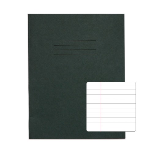 RHINO 9 x 7 Exercise Book 48 Page, Dark Green, F8M (Pack of 10)