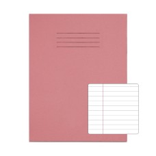 RHINO 9 x 7 Exercise Book 48 Page, Pink, F8M (Pack of 10)