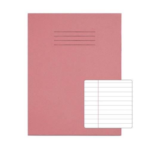 RHINO 9 x 7 Exercise Book 48 Page, Pink, F8M (Pack of 10)