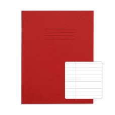 RHINO 9 x 7 Exercise Book 48 Page, Red, F8M (Pack of 10)