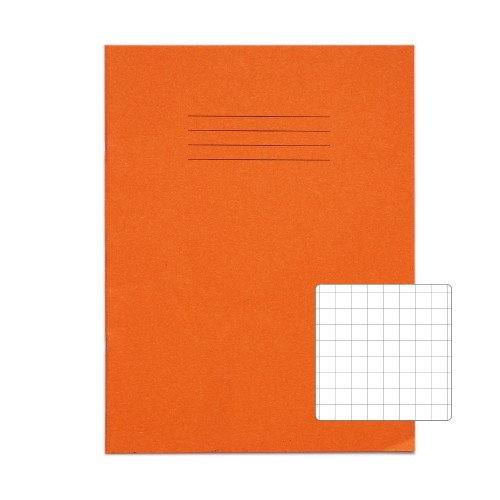 RHINO 9 x 7 Exercise Book 80 Page, Orange, S10 (Pack of 100)