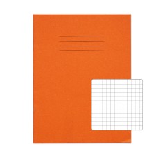 RHINO 9 x 7 Exercise Book 80 Page, Orange, S7 (Pack of 100)