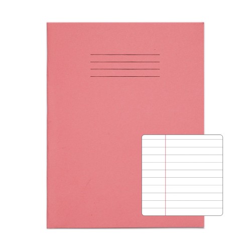 RHINO 9 x 7 Exercise Book 80 Page, Pink, F8M (Pack of 10)