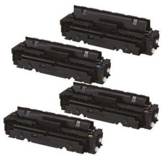 4 Pack - Compatible 054H BCMY Toner Multipack for Canon Printers