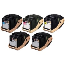 5 Pack - Compatible 106R02598/599/600/601 BCMY Toner Multipack + Extra Black for Xerox Printers