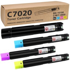 4 Pack - Compatible 106R03741/44/43/42 BCMY Toner for Xerox Printers Multipack for Printers