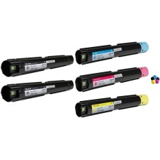 5 Pack - Compatible 106R03757/60/59/58 BCMY Toner for Xerox Printers Multipack + Extra Black for Printers