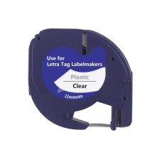 Compatible 12267 S0721530 Labelling Tape Cassette Black on Clear LetraTAG  for Dymo Printers