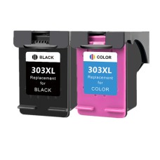 Twin Pack - Compatible 303XL B/CMY Hi Cap Ink Multipack for HP Printers