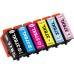 6 Pack - Compatible 378XL T3798 BCMYLCLM Hi Cap Ink Multipack - Squirrel for Epson Printers