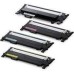 4 Pack - Compatible CLT-KCMY406S Toner Multipack for Samsung Printers