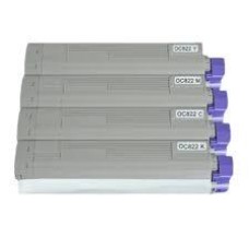 4 Pack - Compatible 43837109/06/07/08 BCMY Toner Multipack for Oki Printers