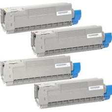 5 Pack - Compatible 44059232/29/30/31 BCMY Multipack + Extra Black for Oki Printers