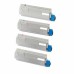 4 Pack - Compatible 44318608/5/6/7 BCMY Toner Multipack for Oki Printers