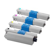 5 Pack - Compatible 44469804/722/723/724 BCMY Multipack + Extra Black for Oki Printers