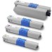 4 Pack - Compatible 44469803/704/705/706 BCMY Toner Multipack for Oki Printers
