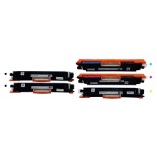 5 Pack - Compatible 729 BCMY Toner Multipack + Extra Black for Canon Printers