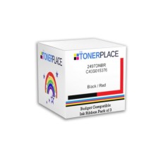 Compatible C43S015376 Black/Red Ribbon for Epson Printers