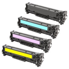 4 Pack - Compatible 304A Multipack CC530A/CC531A/CC532A/CC533A BCMY Toner for HP Printers
