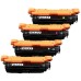 4 Pack - Compatible 654A 654X Multipack CF330X/CF331A/CF332A/CF333A BCMY Toner for HP Printers