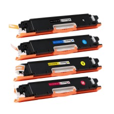 4 Pack - Compatible 130A Multipack CF350A/CF351A/CF352A/CF353A BCMY Toner for HP Printers