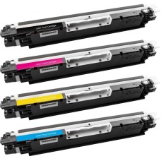 5 Pack - Compatible 130A Multipack CF350A/CF351A/CF352A/CF353A BBCMY Toner + Extra Black for HP Printers
