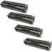 5 Pack - Compatible 201A Multipack CF400A/CF401A/CF402A/CF403A BBCMY Toner + Extra Black for HP Printers