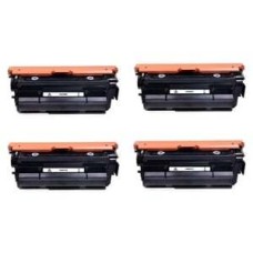 4 Pack - Compatible 655A Multipack CF450A/CF451A/CF452A/CF453A BCMY Toner for HP Printers