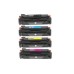 4 Pack - Compatible 655A Multipack CF450A/CF451A/CF452A/CF453A BCMY Toner for HP Printers